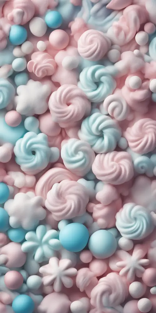 Pastel Candy Christmas wallpaper